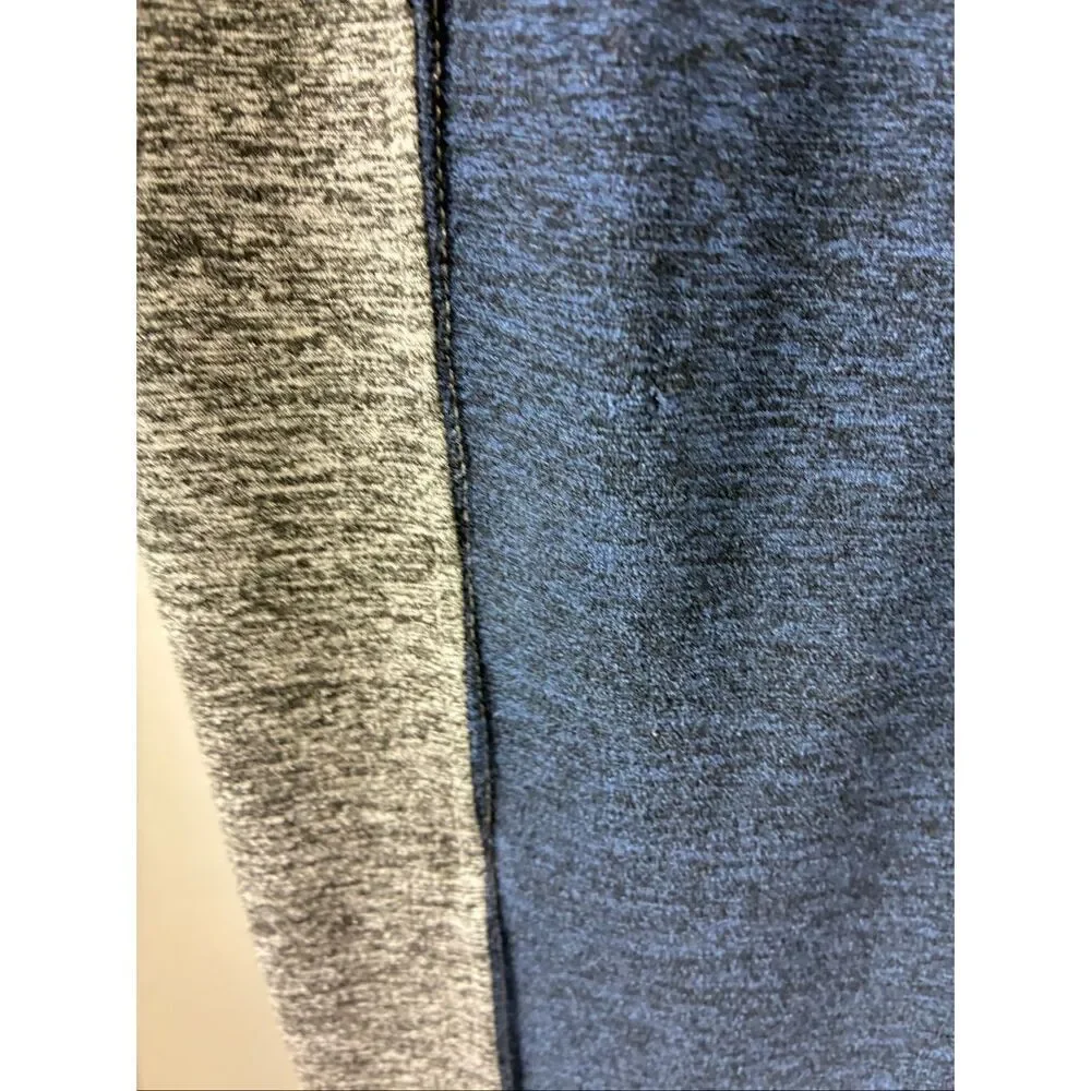 Free People Movement Boro Colorblock Leggings in Navy Blue and Gray Design Size